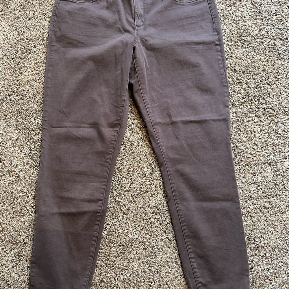 Maurices Gray Skinny Pants Jeggings Size Large